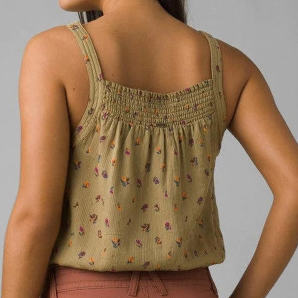 prAna Little Palm Cami in Sweet Grass Meadow Size XL NWT - Picture 2 of 11